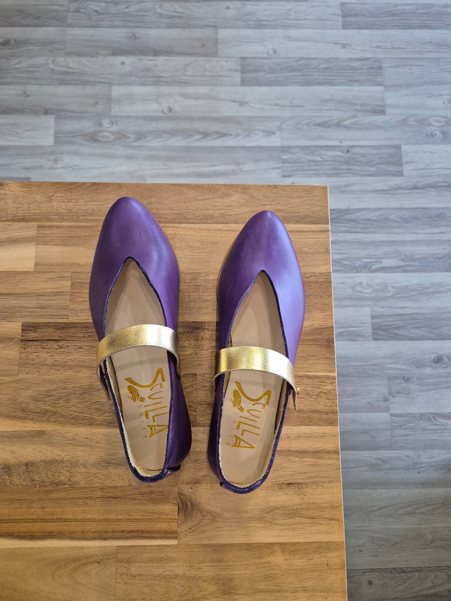 THE MARTA. UBE W GOLD STRAP