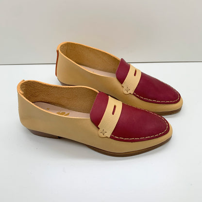 THE PENNY. BB BUTTER. POMEROL LAKE. BUTTER MASK. UNDYED THREAD. 2CM