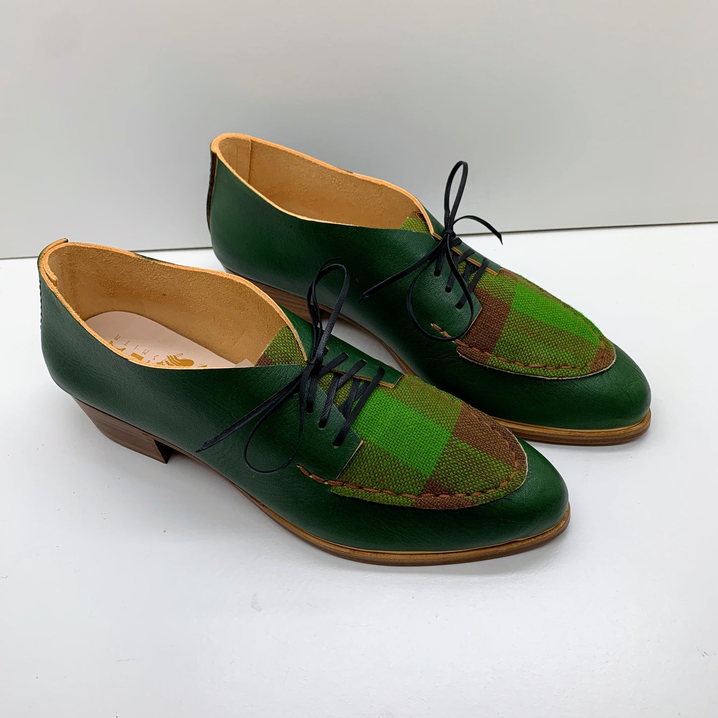 READY MADE. SIZE 42. THE CHUCK. BB BUKO W BROWN AND GREEN ACE AND JIG LAKE. 3CM (D13)