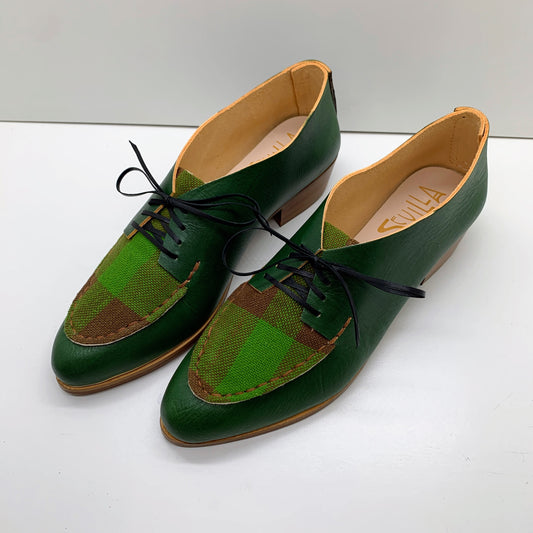 READY MADE. SIZE 42. THE CHUCK. BB BUKO W BROWN AND GREEN ACE AND JIG LAKE. 3CM (D13)