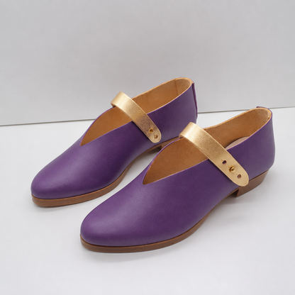 THE MARTA. UBE W GOLD STRAP