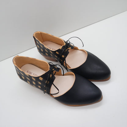 THE MARY. BB NORI FRONT. GINGHAM NORI BACK. 2CM