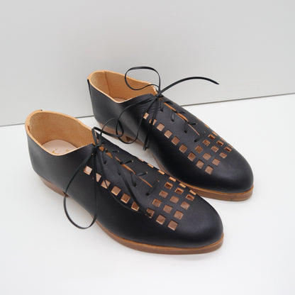 READY MADE. SIZE 36. THE ERICA. BB TAMARIND. BROWN BLACK STRIPE RIBBON. 3CM