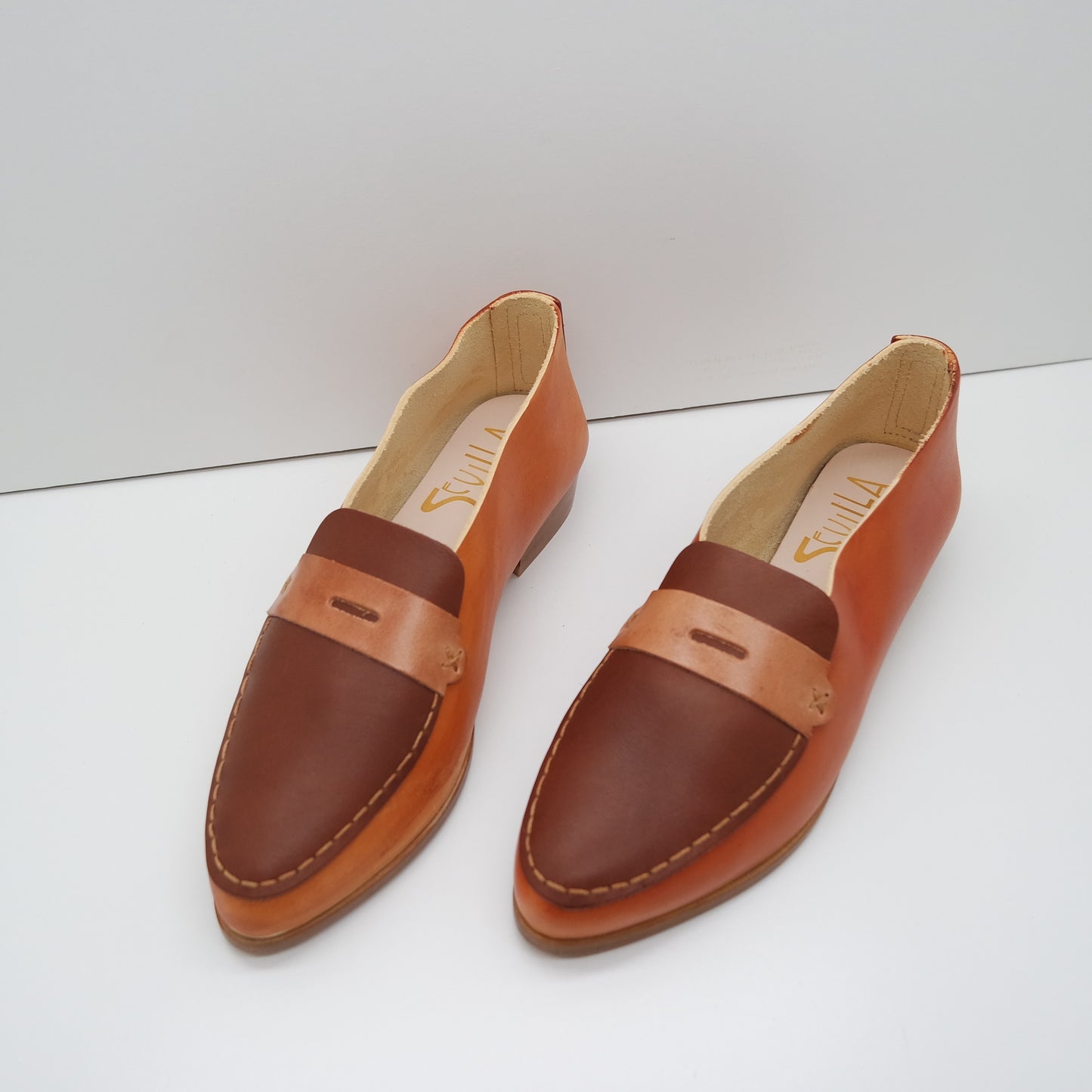 READY MADE. SIZE 39. THE PENNY. BB TOAST. TRONCATO CUOIO LAKE. IBIZA CAMELLO MASK. TOAST THREAD. 2CM