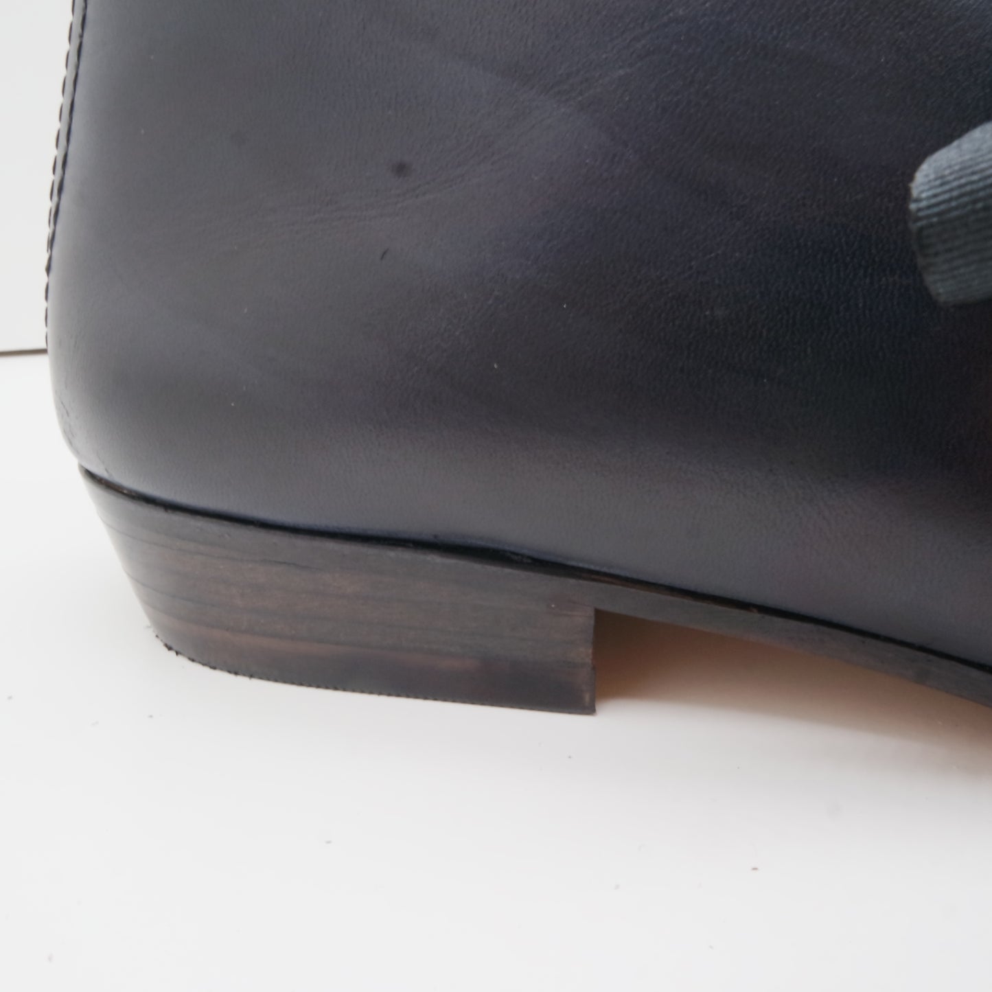 THE LARS. BB NORI W SOLES OVERDYED. RIBBON LACE. EDGE INKED.