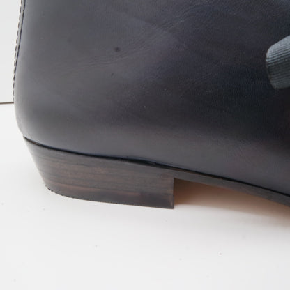 THE LARS. BB NORI W SOLES OVERDYED. RIBBON LACE. EDGE INKED.