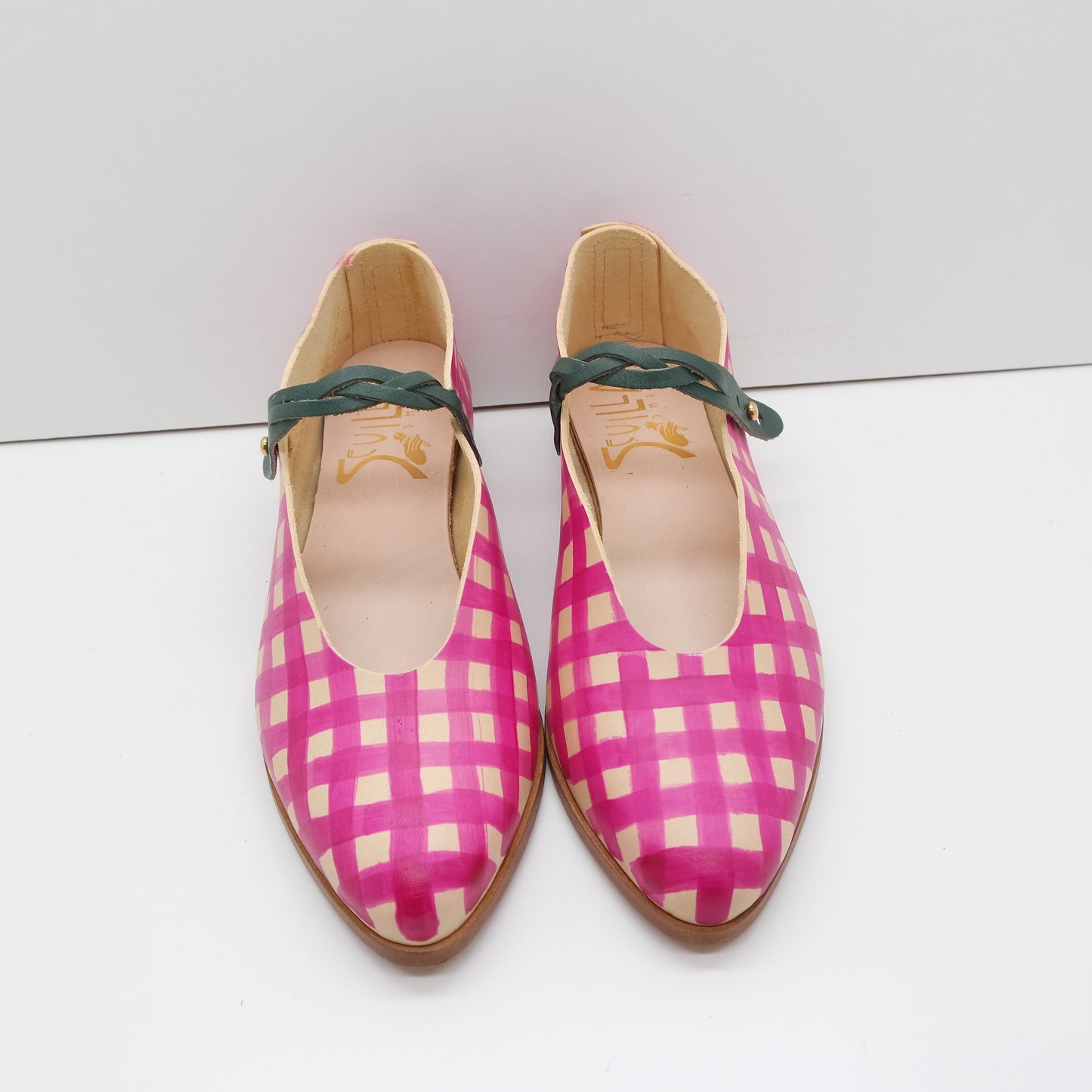 THE PEPA. GINGHAM. BB RAMBUTAN W BRAIDED AGAVE STRAP.