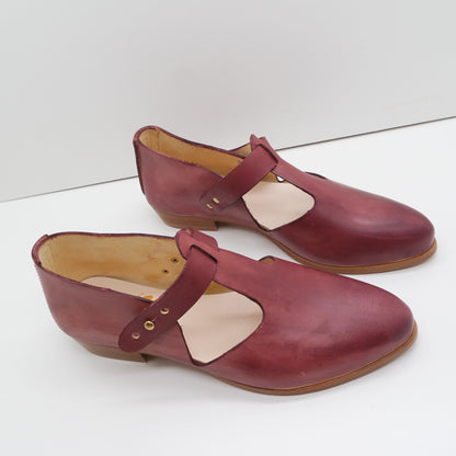 THE ELEANOR. BB CLARET W CLARET STRAP. EDGE INK