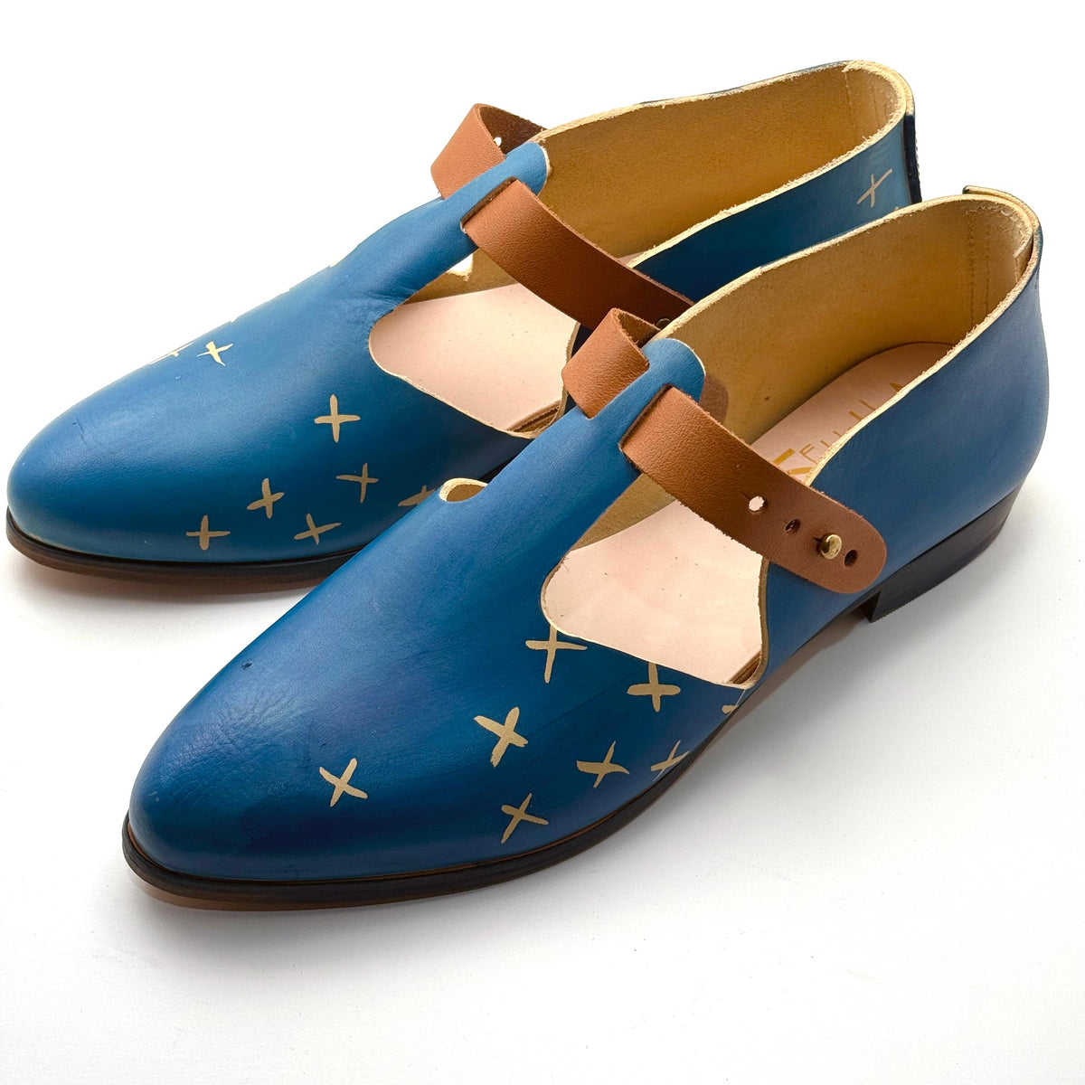 The Eleanor in Cebu with Reverse Shashiko and Brasil Strap (Overdyed Sole)