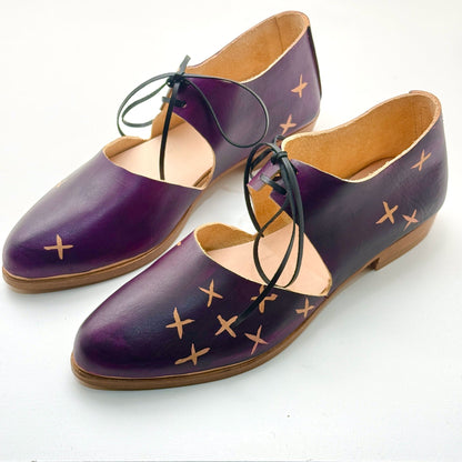 The Mary in Ube with Reverse Shashiko Pattern
