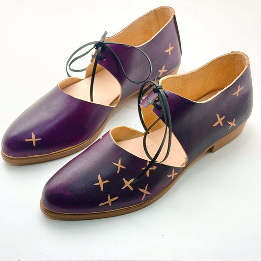 The Mary in Ube with Reverse Shashiko Pattern