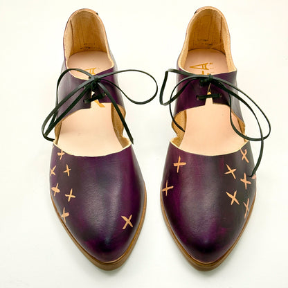The Mary in Ube with Reverse Shashiko Pattern