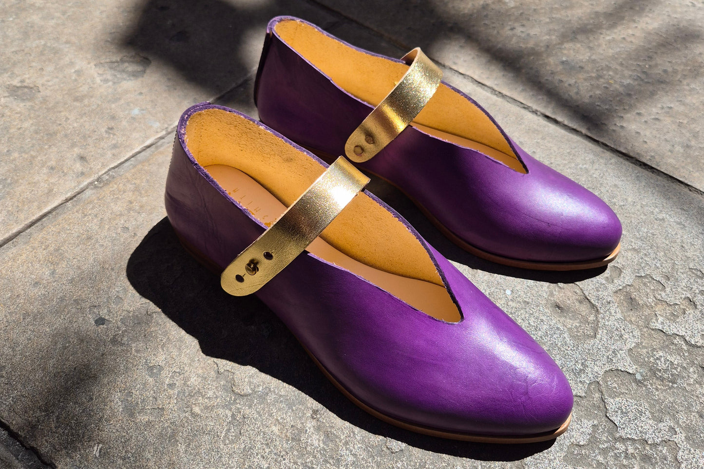 THE MARTA. UBE W GOLD STRAP